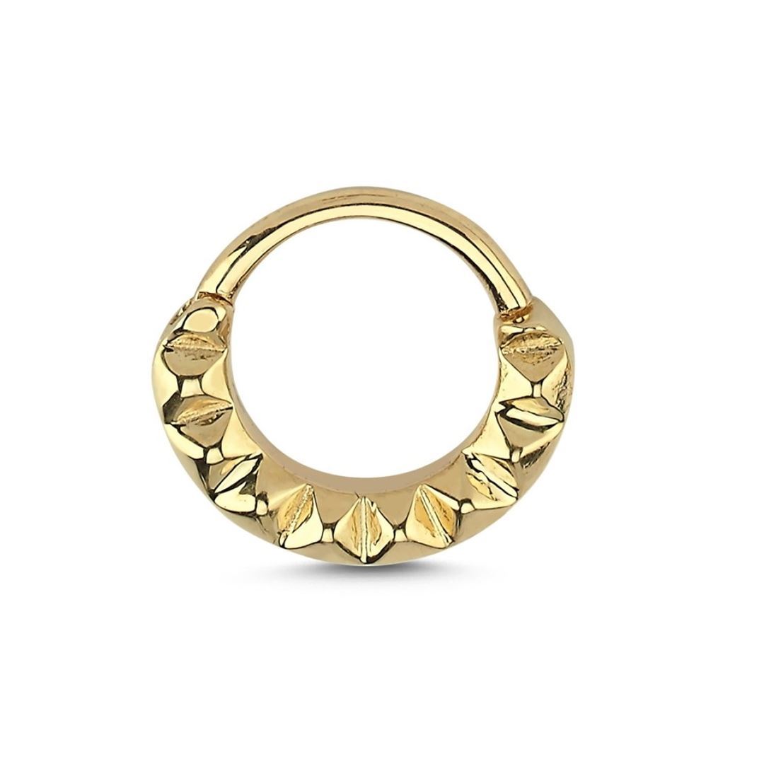 Modern Tasarımlı Altın Tragus Helix Küpe