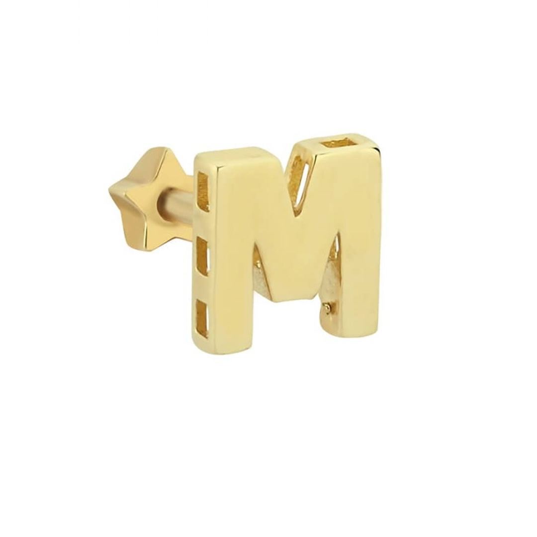 M Harfli Altın Tragus