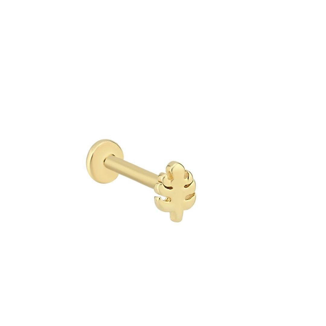Minimal Kaktüs Altın Tragus Piercing